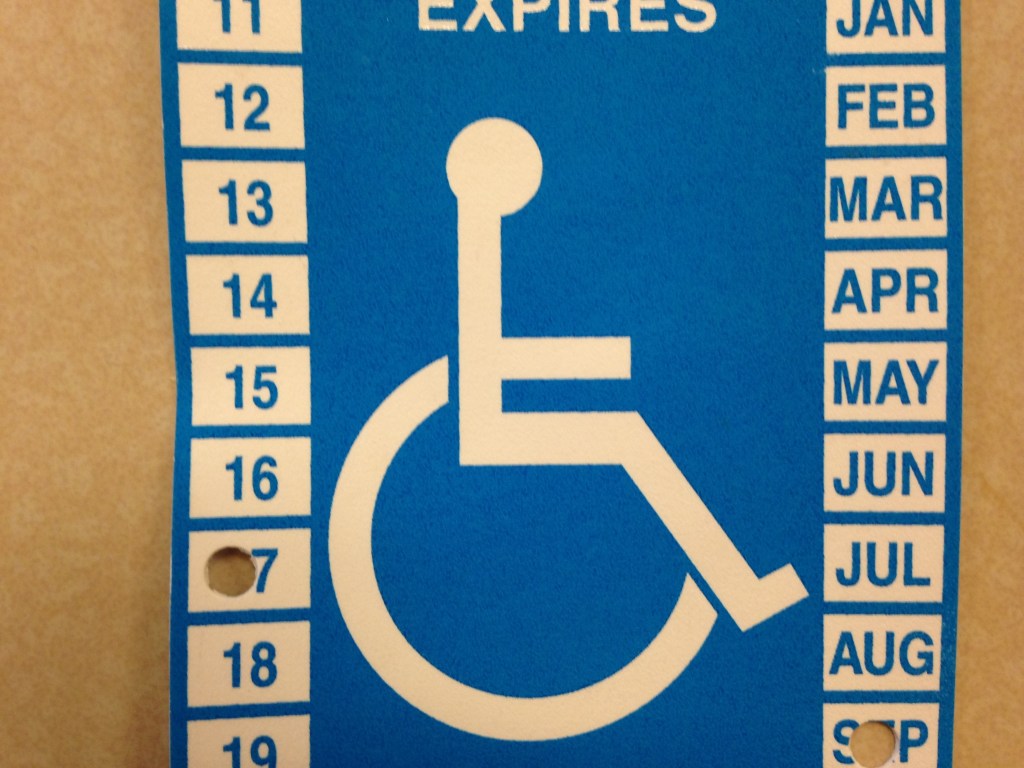 What? You have a disabled parking&nbsp;placard?